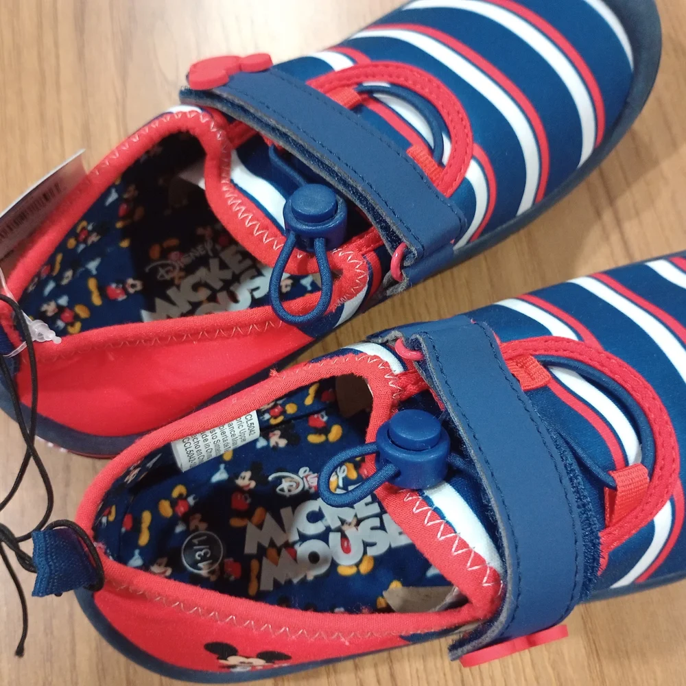 Size 13/1 Disney Mickey Mouse Water Shoes for Boys